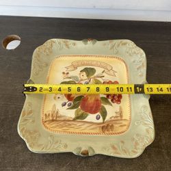 Certified International TOSCANA Pamela Gladding 16.5" Square Platter