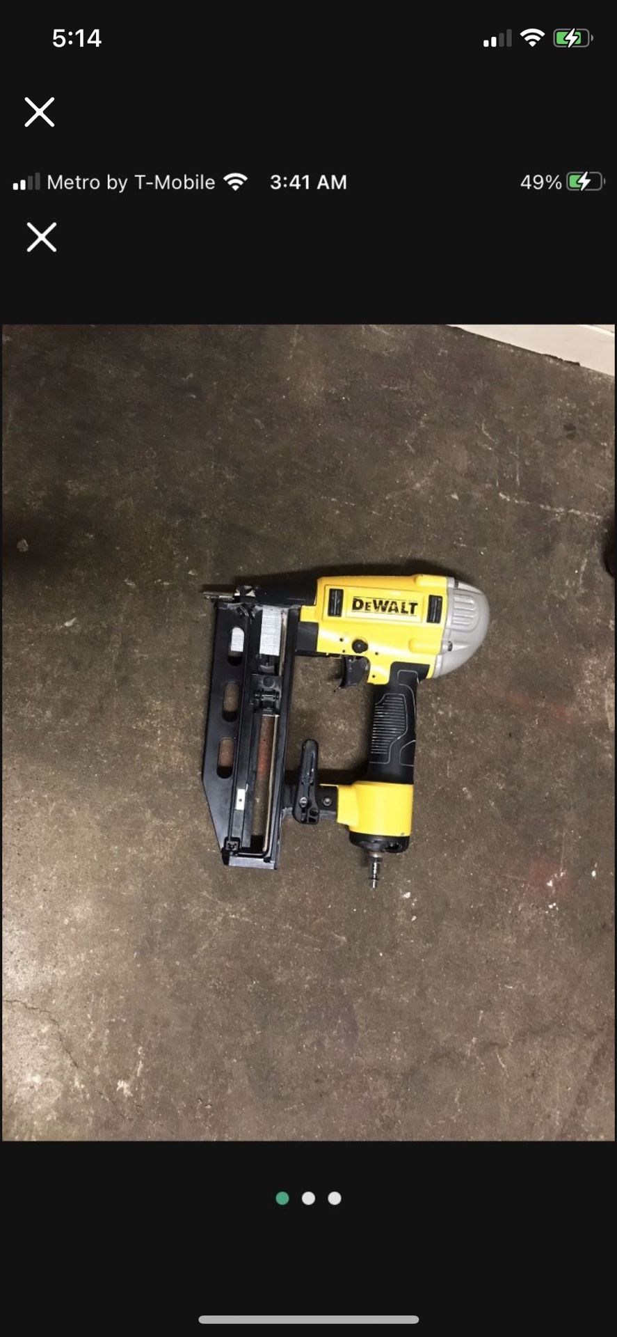 Dewalt Finish Nail Gun  16 Gal