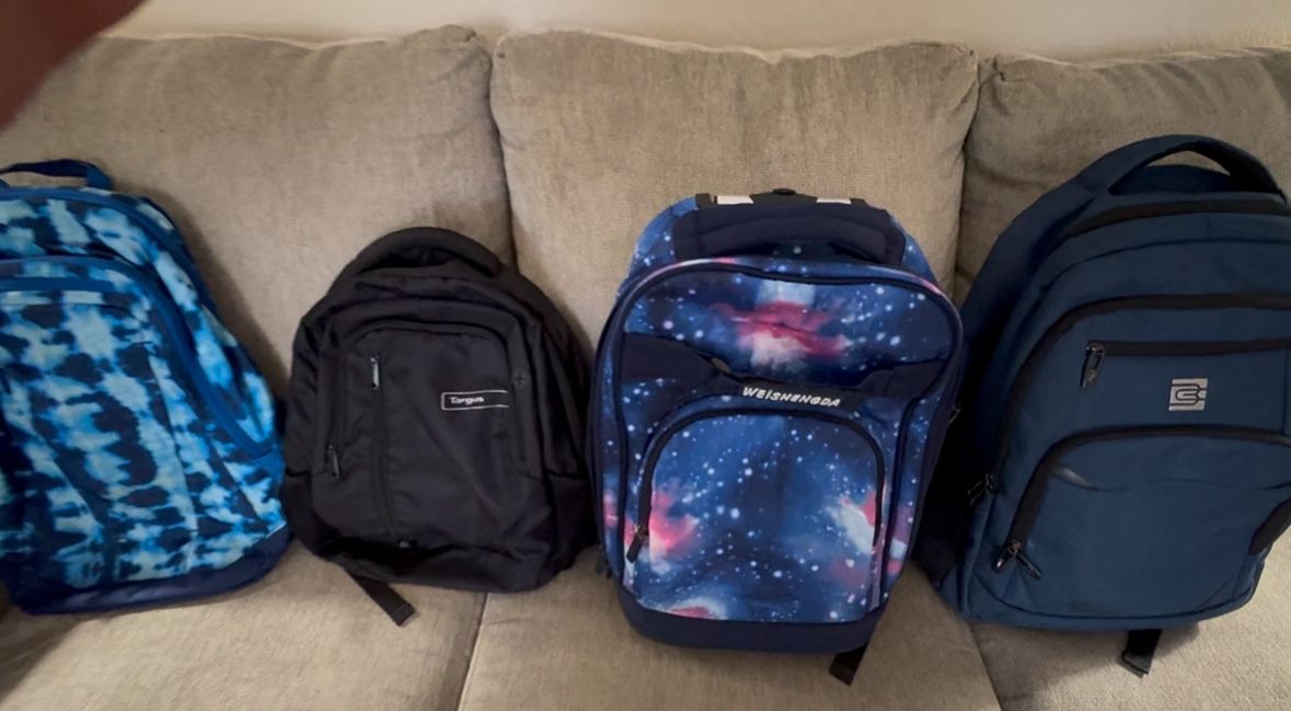 Assorted Book Laptop Backpacks
