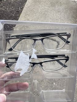 Foster Grant Full Rim Metal Readers +3.00 Reading Glasses 2 Pack New 53 17 142