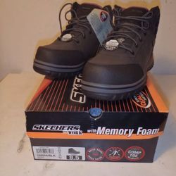 NEW Skechers for Work McColl Women's Boots 108004/BLK Composite Safety Toe 8.5