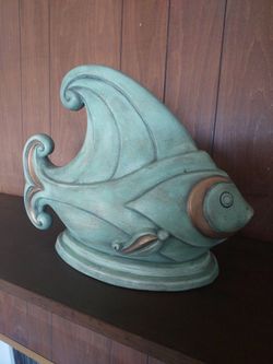 Hand Made Clay Fish Home Accent By Billy Moon