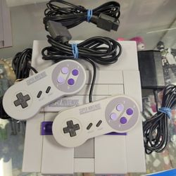 Snes Super Nintendo Entertainiment System And Game Mario Kart And More 