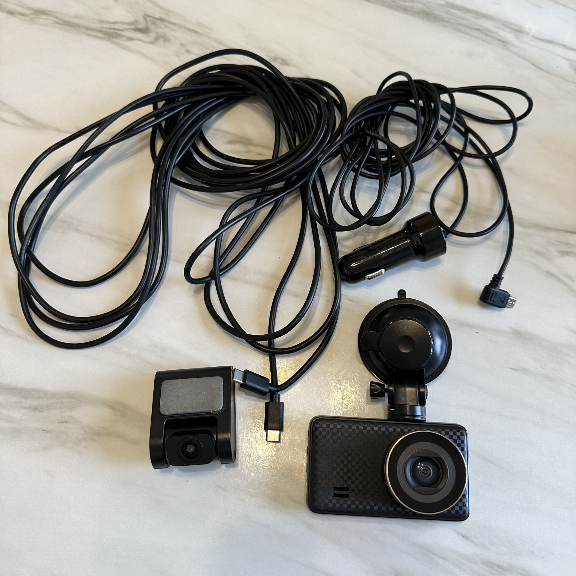 APEMAN C860 Dual Dash Cam Front & Rear – 1520P/1080P, 3” Screen (No SD Card)