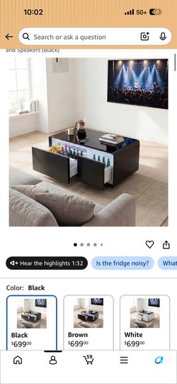 Smart coffee table