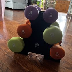 Gaiam Dumbell Set with Rack 