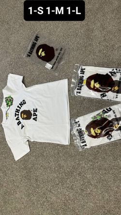 Bape shirt white with original print