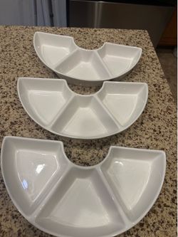Pottery Barn, serving trays, veggie trays, fruit trays