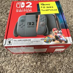 Unopened Nintendo Switch 2 With Mario Kart World