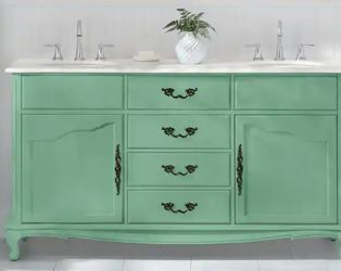 Provence 62 In Double Sink Vintage Turqousie