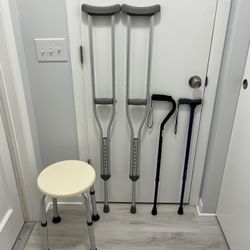 Mobility Aids/Assistive Devices (Crutches, Canes, Shower Chair)