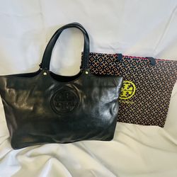 Black Tory Burch Tote, genuine leather