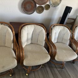 4 Rattan Chairs