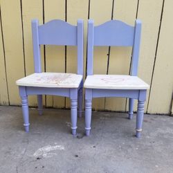 KID'S two wood CHAIRS (  $10 for BOTH)