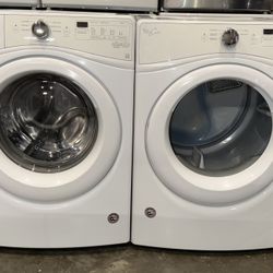 WHIRLPOOL XL CAPACITY WASHER DRYER ELECTRIC SET FREE DELIVERY 