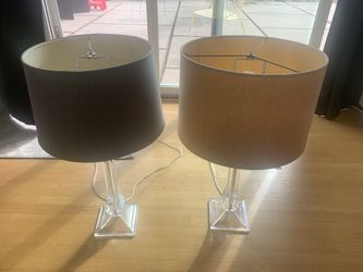Table Lamps (Acrylic) - $20 each