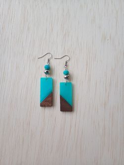 Dangle Wood Earring Set