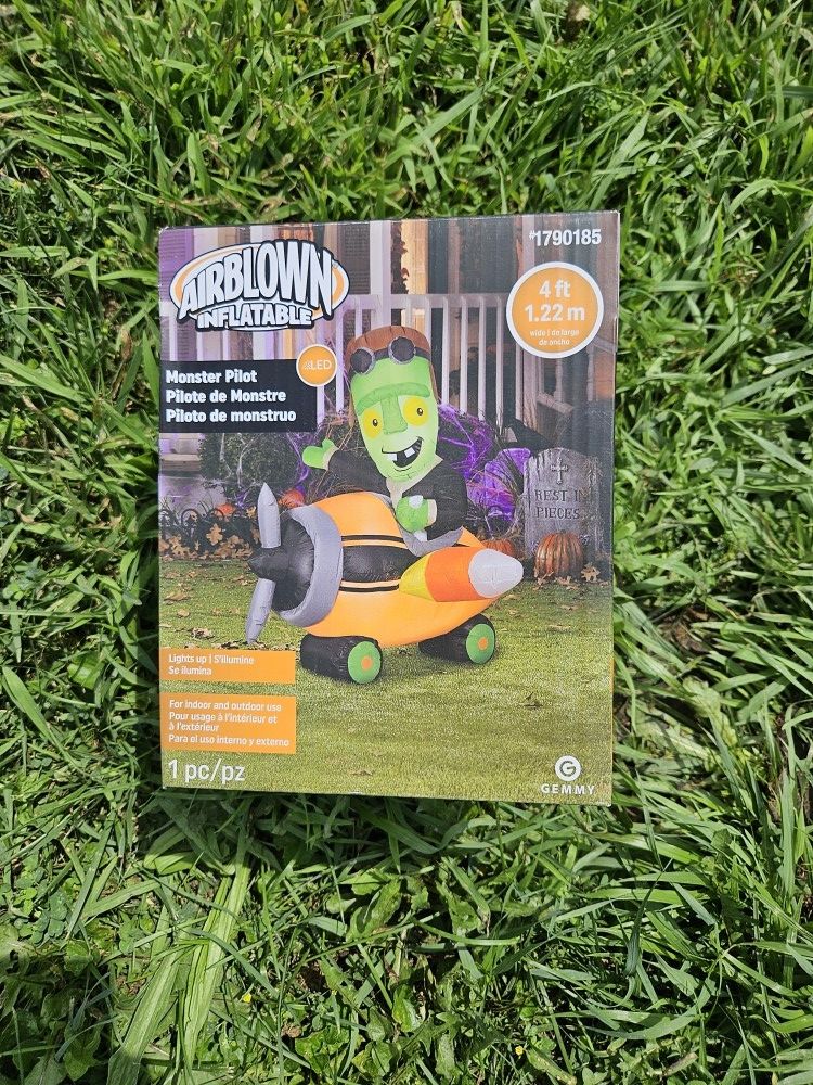 Inflatable Frankenstein On Airplane 