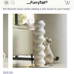 Furry tail Cat Scratcher