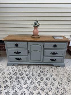 Solid Wood Dresser / Buffet Cabinet – Freshly Refinished! 