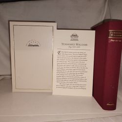 Tennessee Williams Plays 1(contact info removed) The Library of America 2000 1st Printing w/Slipcase New