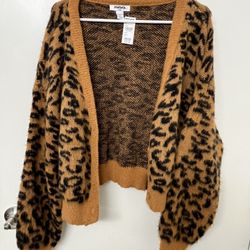 RSQ Leopard Sweater Size Large