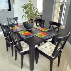 Black dining room table 