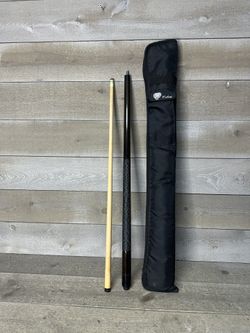 Cobra 58" 19oz 2 Piece Pool Cue Stick Brass With Soft Carry Case Billiards 