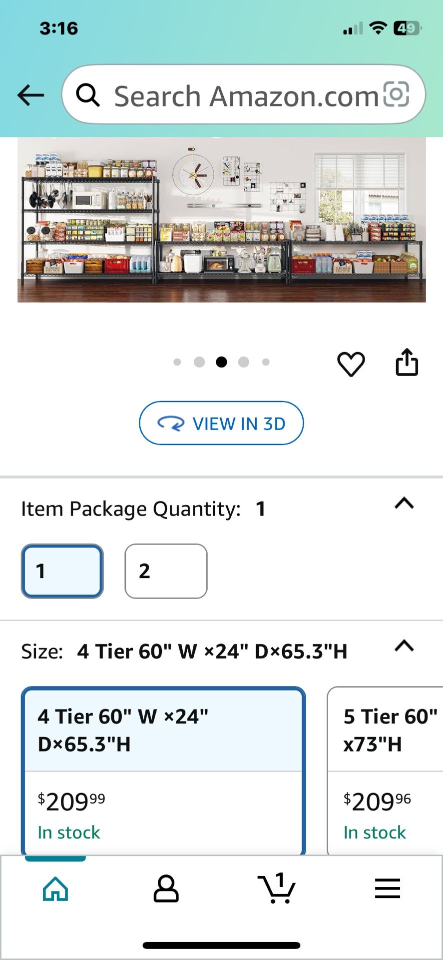 Wheels Heavy Duty $5 Off Metal shelving Adjustable for 'antry, Kitchen, Garage, Basement, Bus., Warehouse