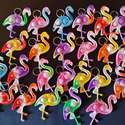 Flamingo Keychain lot of 24 
