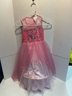 girls pink dress