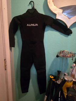 Annual Black Neoprene Full Body Wetsuit