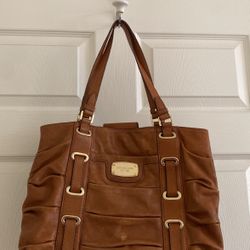 Caramel  Leather Michael kits Purse