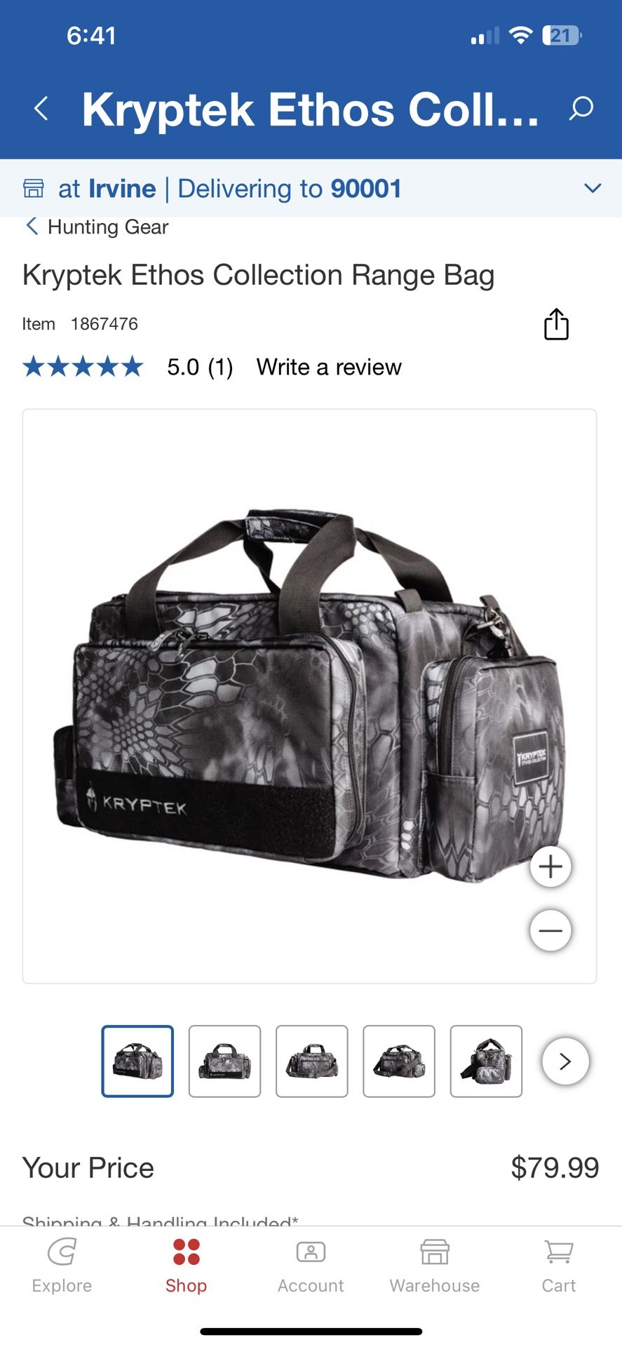 Kryptek Ethos Collection Range Bag