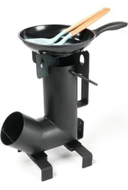Wood Burning Rocket Stove, Camping Rocket Stove for Outdoor