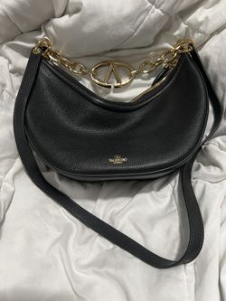  Valentino Garavani Small V Logo Moon Hobo Bag
