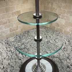 Pottery Barn Three-Tiered Glass Stand