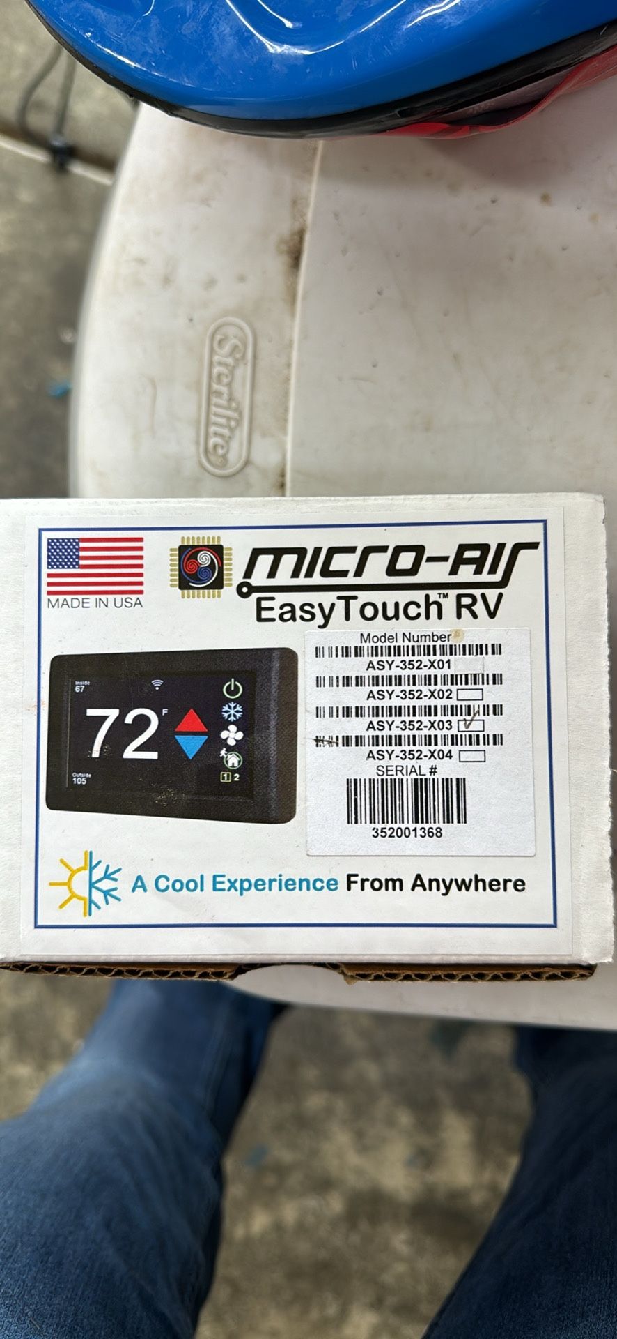 Micro-Air Easy Touch RV Bluetooth Thermostat- NEW In Box
