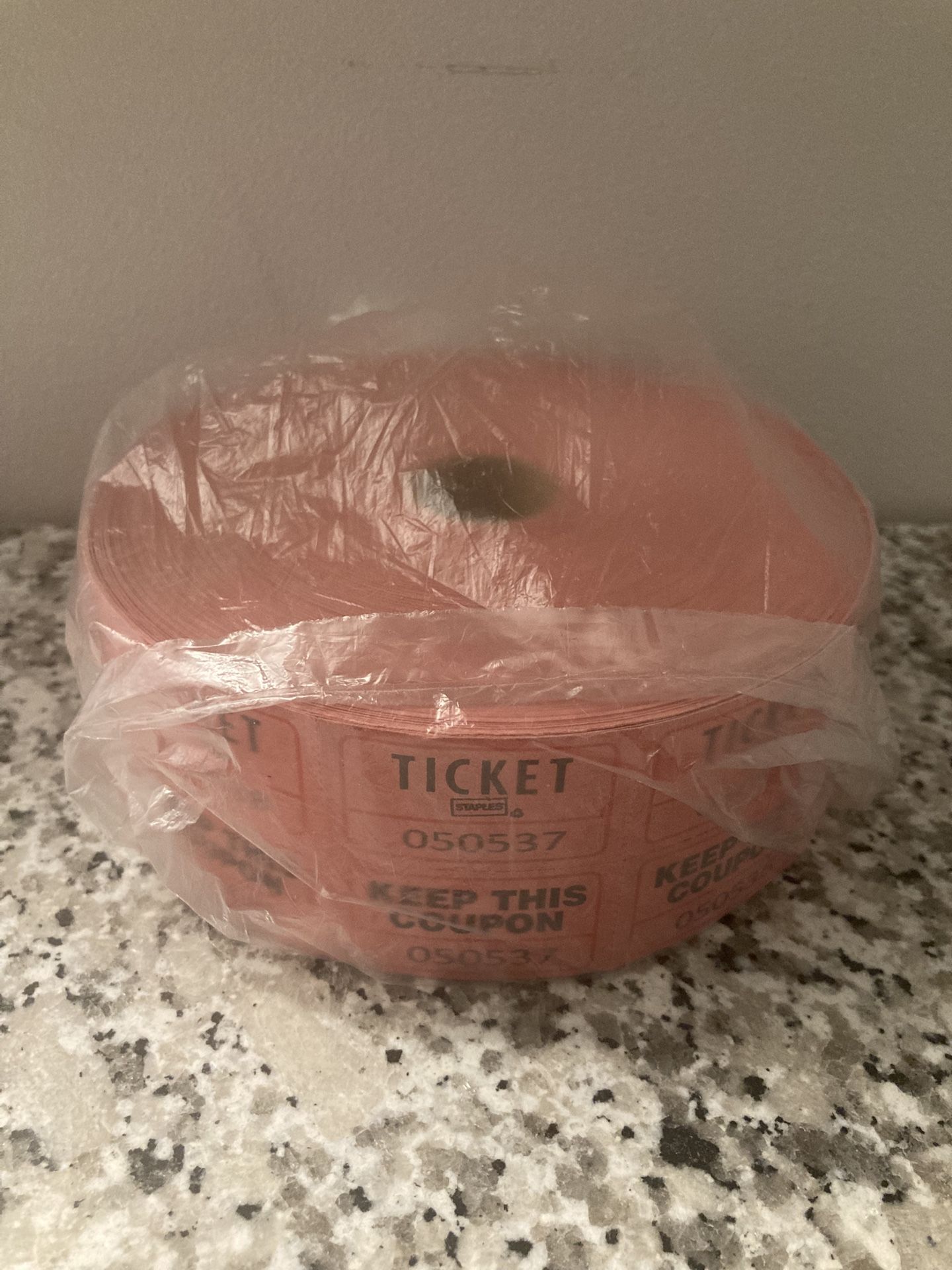 STAPLES DOUBLE TICKET ROLL 🎟️