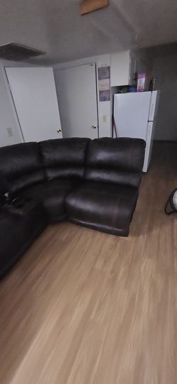 6 Peace sectional Dark brown