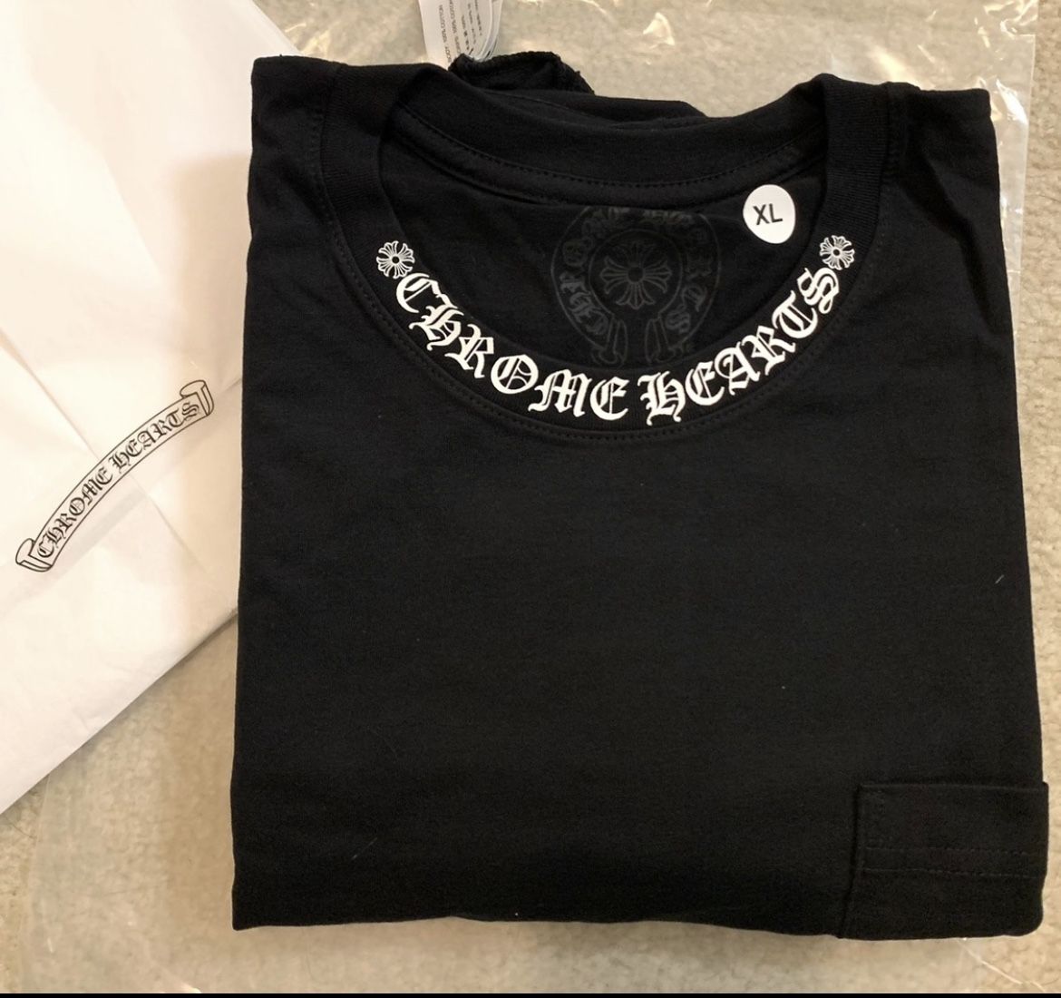 NEW XL Chrome Hearts F*CK YOU Neck Collar Tattoo logo Black