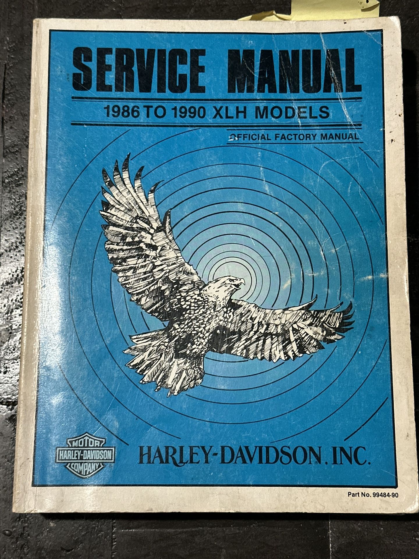 Harley Davidson Service Manual 1(contact info removed) XLH Models Book 