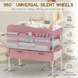 Diaper Changing Table (Pink)