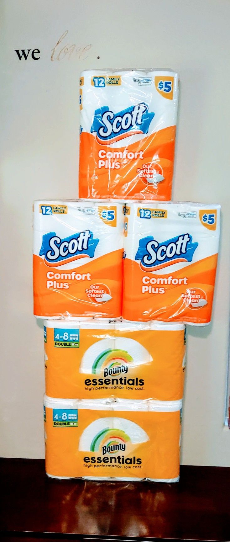 Scott Toilet Paper & Bounty Paper Towels Bundle $22- Cross Streets Ray and Higley 