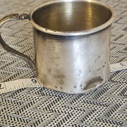 sterling silver baby cup, 