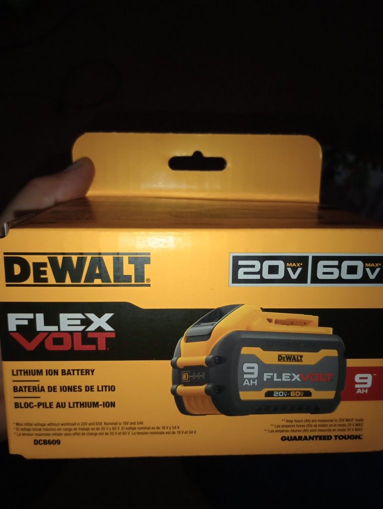 DeWalt 20v/60v 9 Amp Hour Battery