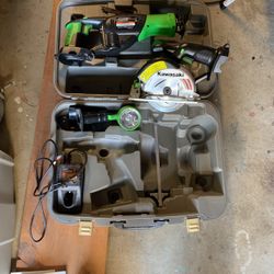 Kawasaki Saw saw, light and hand Circular Saw With Charger No Battery Or Drill. 