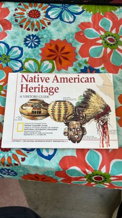 VTG Native American map/ephemera