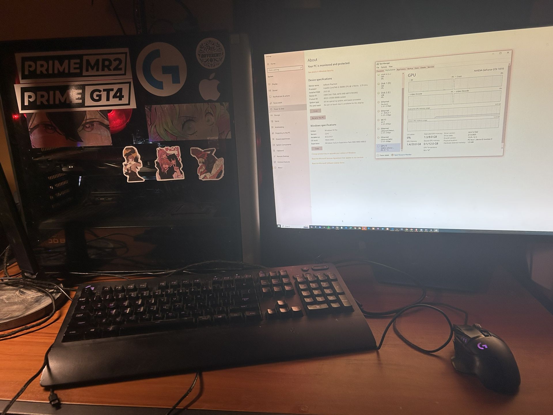 Gaming PC: I5 + 24GB RAM + Gtx1070 + Dell 155Hz Monitor + New 4TB SSD