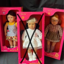 Our Generation 18” Dolls (2) Mona  and April